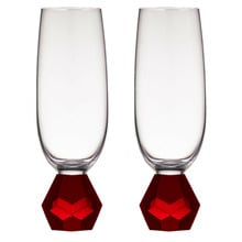 Ruby Zhara 180ml Champagne Glasses (Set of 2)